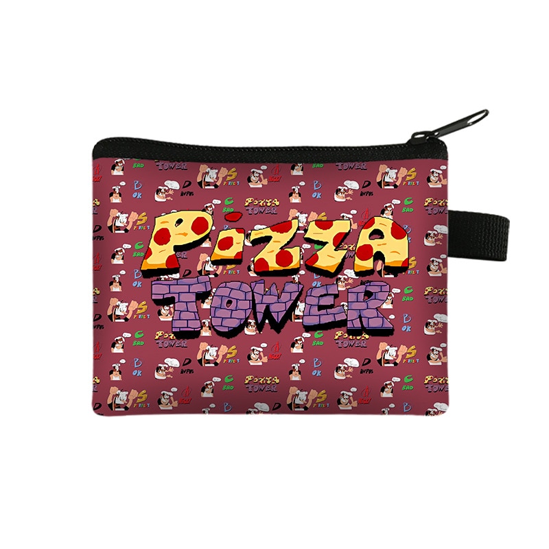 New Pizza Tower Coin Purses Cartoon Game Polyester Wallets Fashion Kawaii Anime Holders Mini Key Conis 1 - Pizza Tower Plush